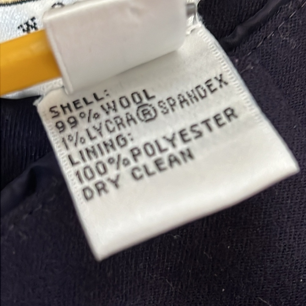 Navy Talbots Lined Wool Pant - Picture 11 of 11